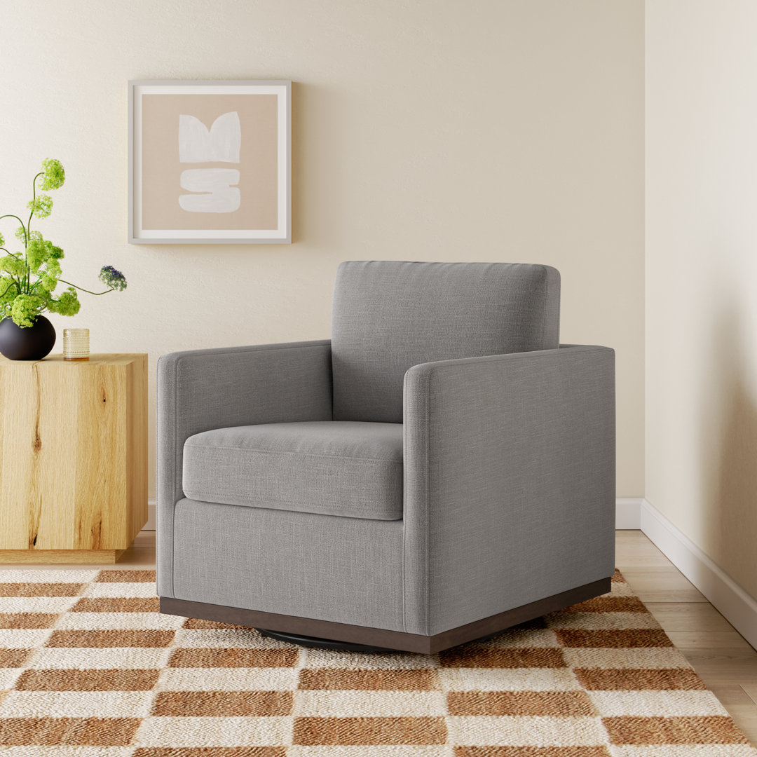 Bobbi Upholstered Swivel Armchair